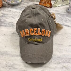NWT Robin Ruth Barcelona Gray and Orange Cap
